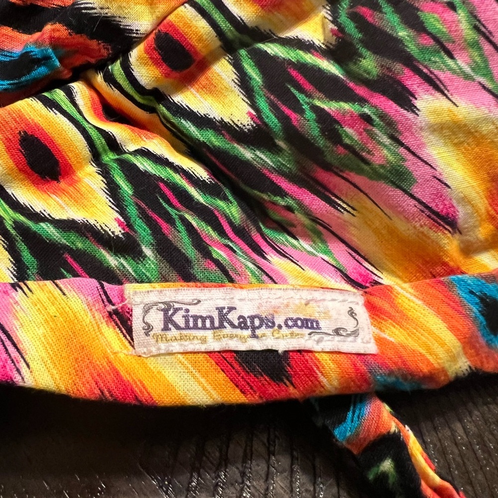 Kimkaps Scrub Caps, Set Of 3 With Colorful Patter… - image 1